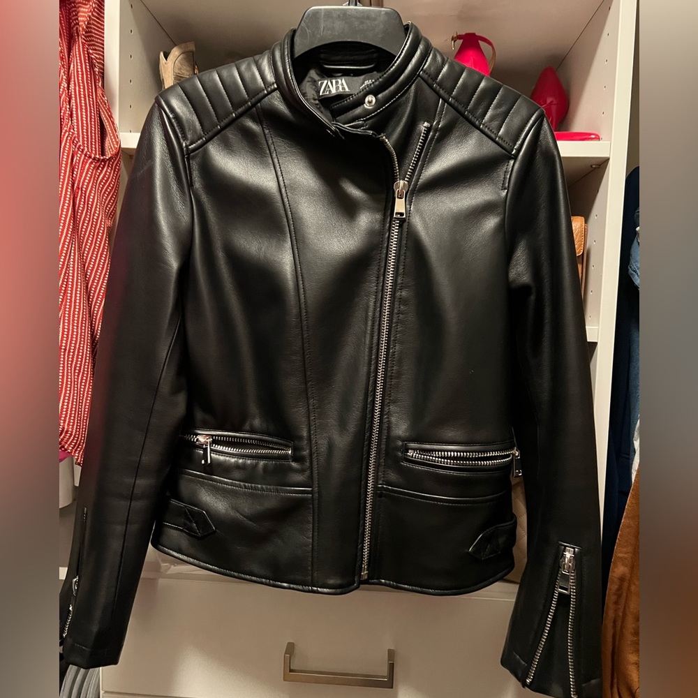 Black Zara Moto Jacket